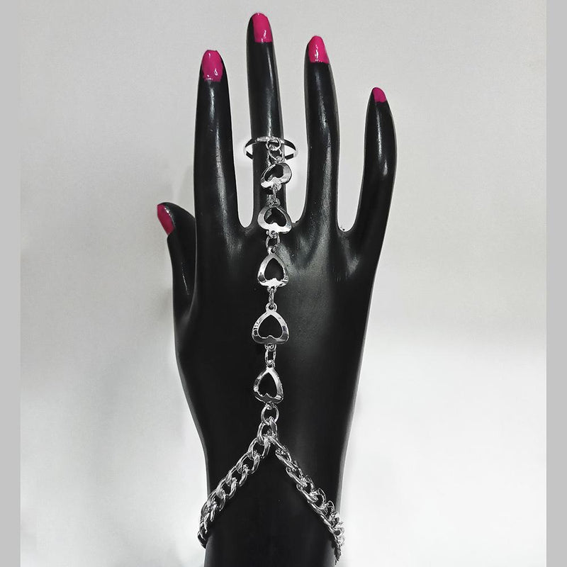 Kriaa Silver Plated Hand Harness -1504040A