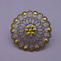 Urthn Antique Gold Plated Adjustable Finger Ring - 1504742A