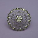 Urthn Antique Silver Plated Adjustable Finger Ring - 1504742B