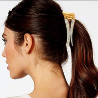 Apurva Pearls White Austrian Stone Hair Clip - 1505102B