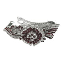 Apurva Pearls Purple Austrian Stone Barrette Hair Clip - 1505215F