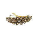 Apurva Pearls Maroon Austrian Stone Barrette Hair Clip - 1505233A