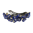 Apurva Pearls Blue Austrian Stone Barrette Hair Clip - 1505248D