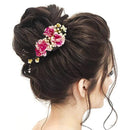 Apurva Pearls Pink Floral Pearls Design Hair Brooch