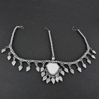 Jeweljunk Oxidised Silver Plated Maang Tikka  -  1505663