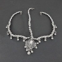 Jeweljunk Oxidised Silver Plated Maang Tikka  -  1505664