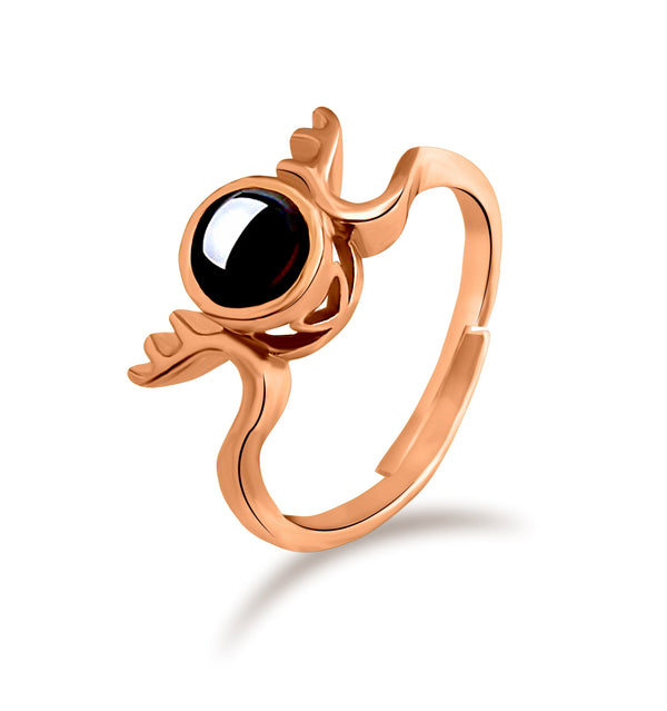 Urbana Copper Plated single Adjustable Ring Reflecting I love you In 100 Languages-1506351A