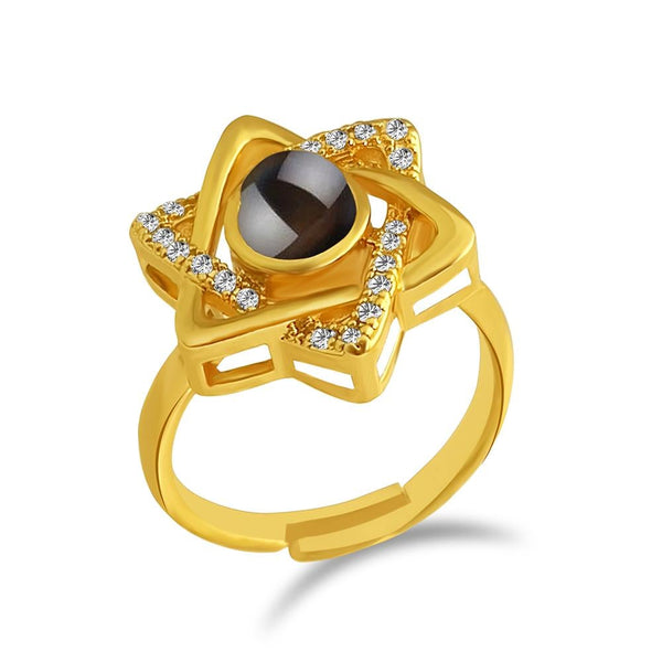 Urbana Gold Plated single Adjustable Ring Reflecting I love you In 100 Languages
-1506361B-1506361B