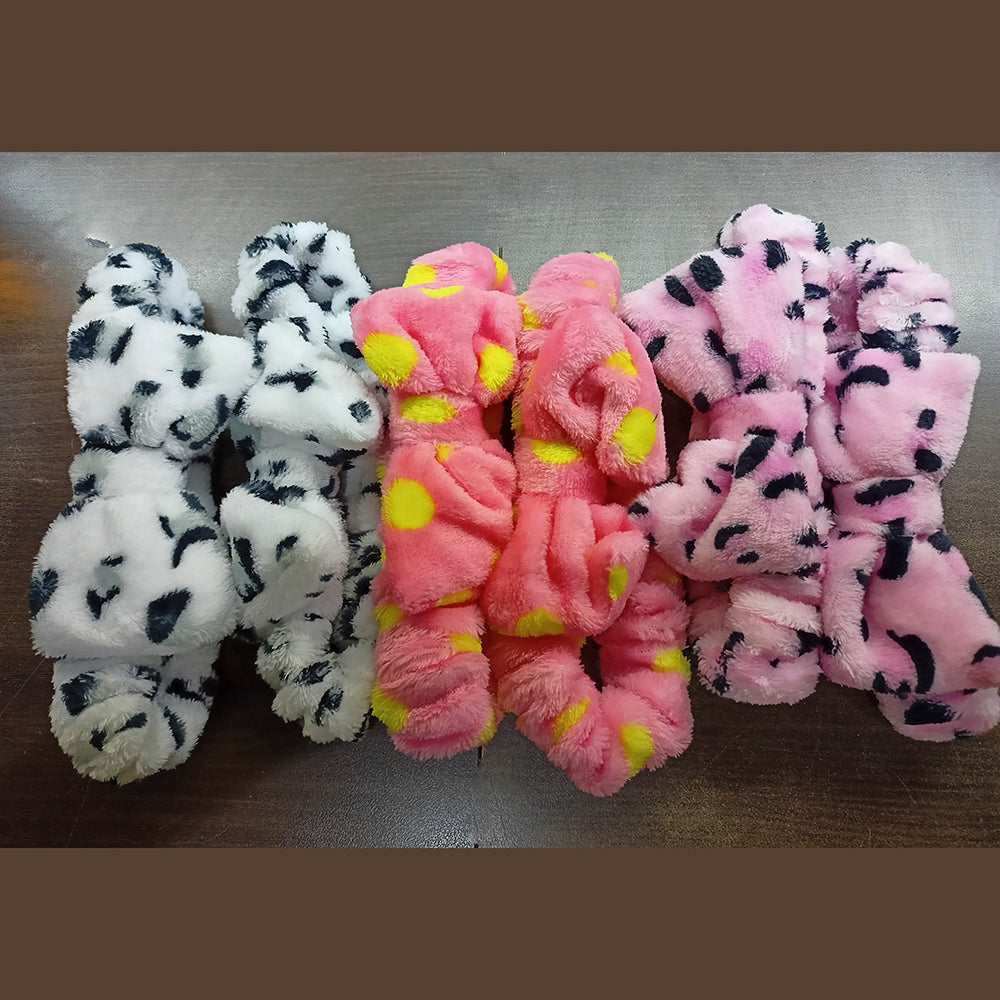 Eugenia Assorted Color Pack Of 6  Soft Hair Band