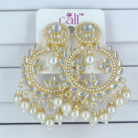 Corbeda Fashion Gold Plated Assorted Color Dangler Earrings