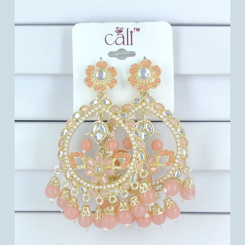 Corbeda Fashion Gold Plated Assorted Color Dangler Earrings