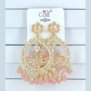 Corbeda Fashion Gold Plated Assorted Color Dangler Earrings