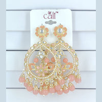 Corbeda Fashion Gold Plated Assorted Color Dangler Earrings