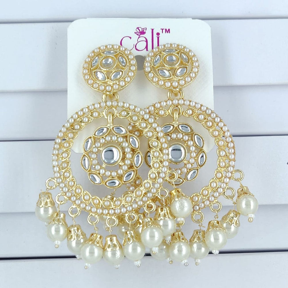 Corbeda Fashion Gold Plated Assorted Color Dangler Earrings