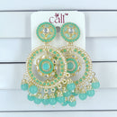 Corbeda Fashion Gold Plated Assorted Color Dangler Earrings