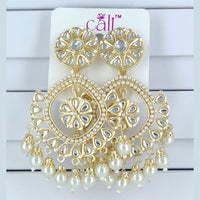 Corbeda Fashion Gold Plated Assorted Color Dangler Earrings