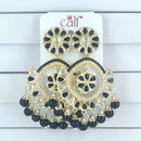 Corbeda Fashion Gold Plated Assorted Color Dangler Earrings