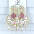 Corbeda Fashion Gold Plated Assorted Color Dangler Earrings