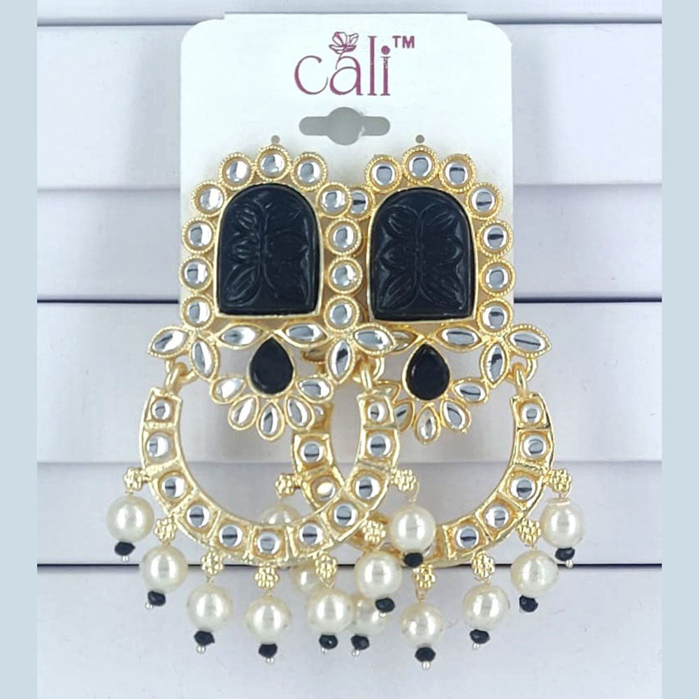 Corbeda Fashion Gold Plated Assorted Color Dangler Earrings