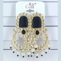 Corbeda Fashion Gold Plated Assorted Color Dangler Earrings