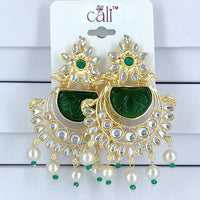 Corbeda Fashion Gold Plated Assorted Color Dangler Earrings