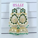 Corbeda Fashion Gold Plated Assorted Color Jhumki Earrings