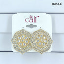 Corbeda Fashion Gold Plated Assorted Color Stud Earrings