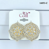 Corbeda Fashion Gold Plated Assorted Color Stud Earrings