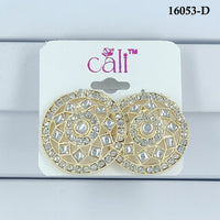 Corbeda Fashion Gold Plated Assorted Color Stud Earrings