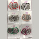 Corbeda Fashion Oxidised Plated Assorted Color Meenakari Stud Earrings