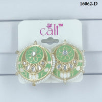 Corbeda Fashion Gold Plated Assorted Color Meenakari Stud Earrings