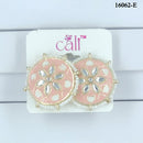 Corbeda Fashion Gold Plated Assorted Color Meenakari Stud Earrings