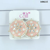Corbeda Fashion Gold Plated Assorted Color Meenakari Stud Earrings