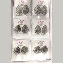 Corbeda Fashion Oxidised Plated Assorted Color Meenakari Stud Earrings