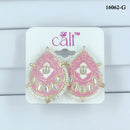 Corbeda Fashion Gold Plated Assorted Color Meenakari Stud Earrings