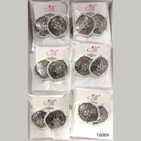 Corbeda Fashion Oxidised Plated Assorted Color Meenakari Stud Earrings