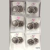 Corbeda Fashion Oxidised Plated Assorted Color Meenakari Stud Earrings