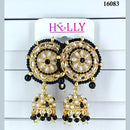 Corbeda Fashion Gold Plated Assorted Color Jhumki Earrings