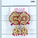 Corbeda Fashion Gold Plated Assorted Color Jhumki Earrings