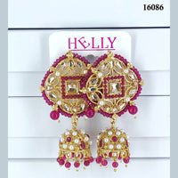 Corbeda Fashion Gold Plated Assorted Color Jhumki Earrings