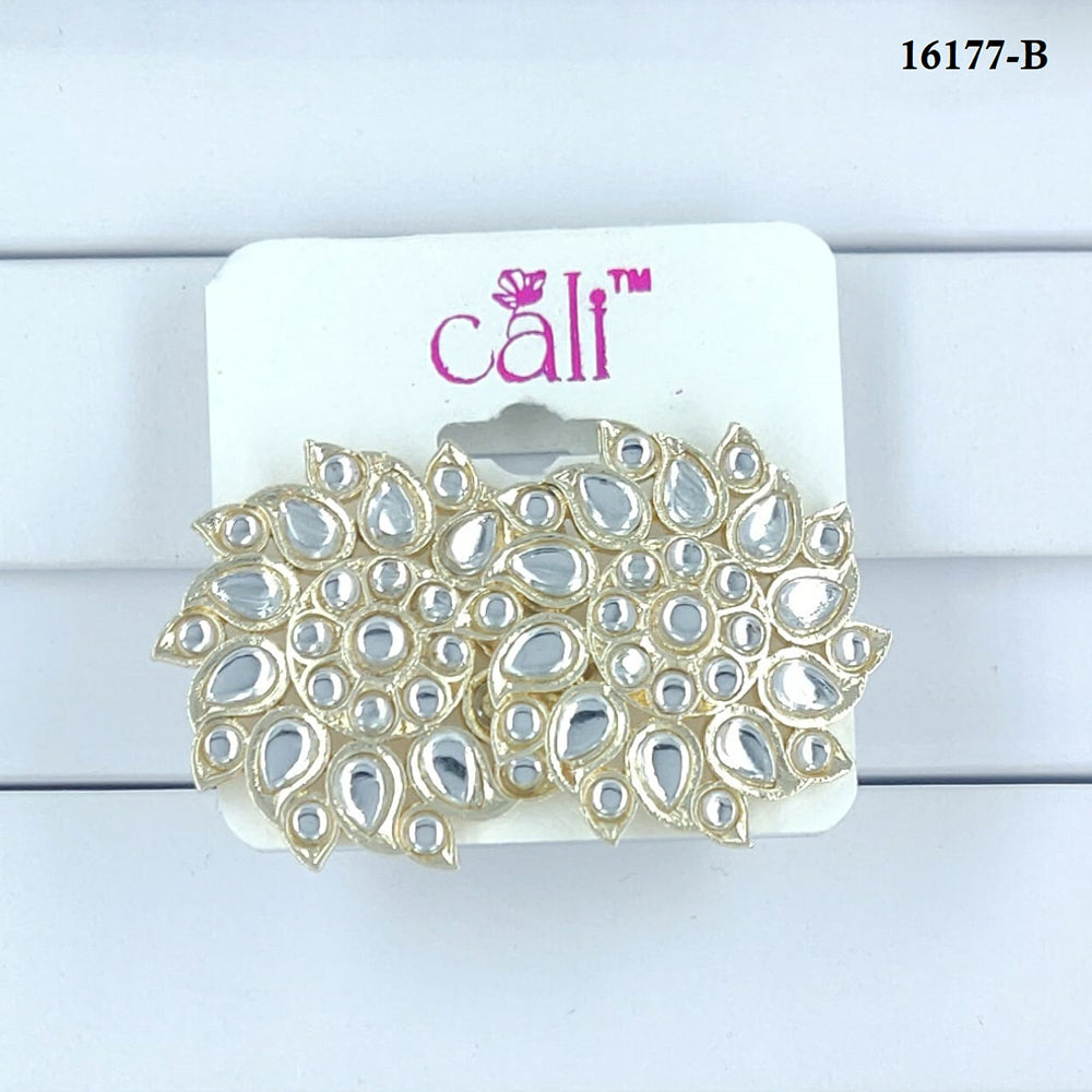 Corbeda Fashion Gold Plated Assorted Color Stud Earrings