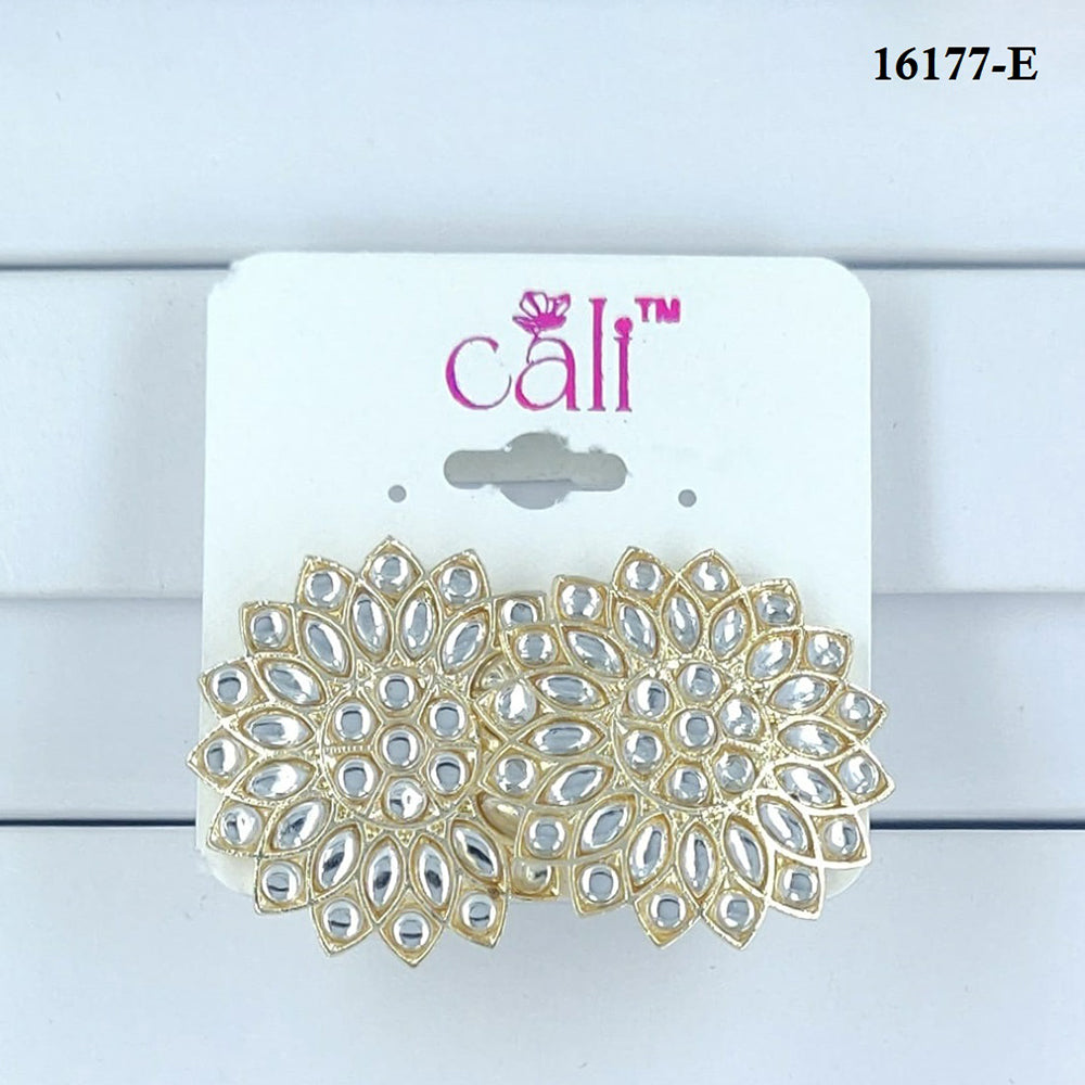 Corbeda Fashion Gold Plated Assorted Color Stud Earrings