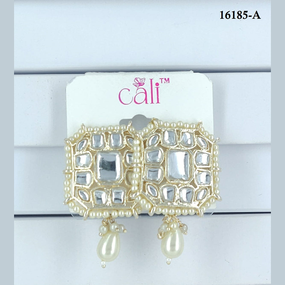 Corbeda Fashion Gold Plated Assorted Color Dangler Earrings