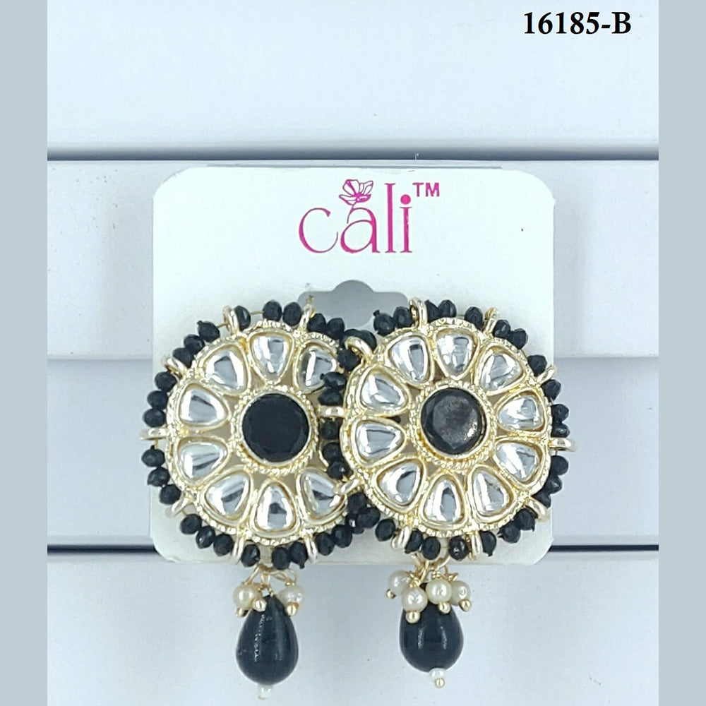 Corbeda Fashion Gold Plated Assorted Color Dangler Earrings