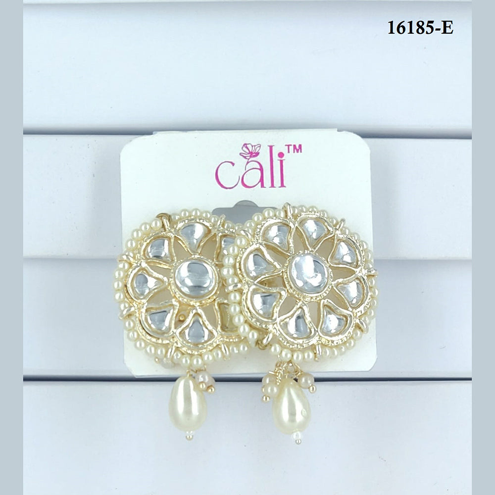 Corbeda Fashion Gold Plated Assorted Color Dangler Earrings