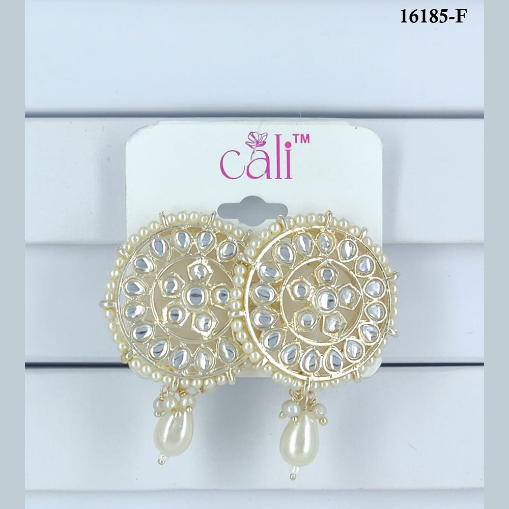 Corbeda Fashion Gold Plated Assorted Color Dangler Earrings