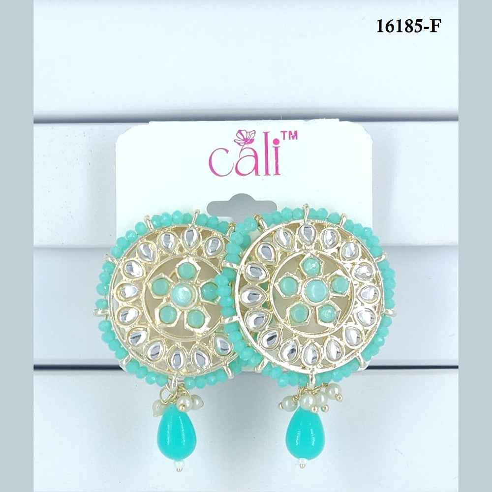 Corbeda Fashion Gold Plated Assorted Color Dangler Earrings