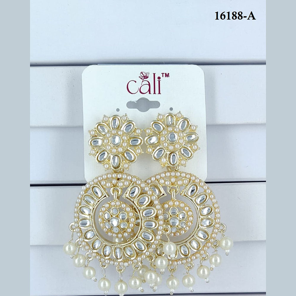 Corbeda Fashion Gold Plated Assorted Color Dangler Earrings