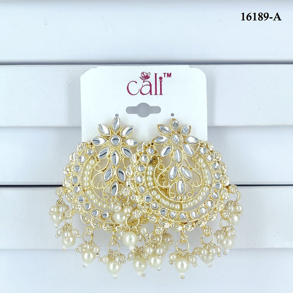 Corbeda Fashion Gold Plated Assorted Color Dangler Earrings