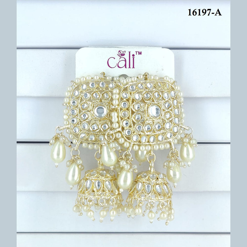 Corbeda Fashion Gold Plated Assorted Color Dangler Earrings